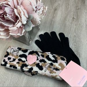 Juicy Couture Headband & Gloves